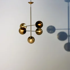 Lord Diva Pendant, brass/brown