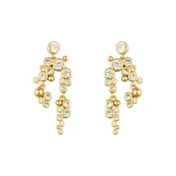 LOST EMBER ØRERINGE, forgyldt/lysegul