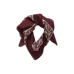 LouiPW Scarf, tawny port mini flower