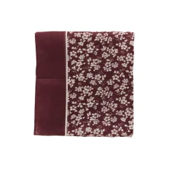 LouiPW Scarf, tawny port mini flower