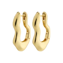 LOULIA Wavy Øreringe, gold plated