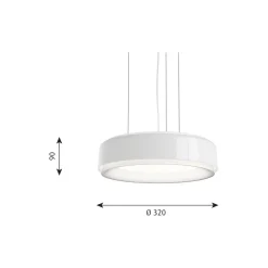 LP Grand pendel, hvid