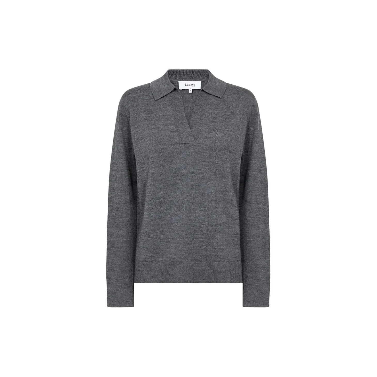 LR-ISMAILA 9 Pullover, dark grey melange