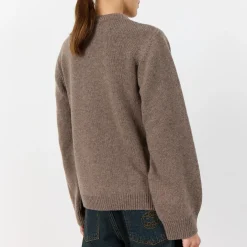 LR-PERLE 9 Cardigan, walnut melange