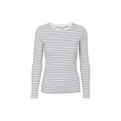 Ludmilla LS Tee GOTS, bright white/black