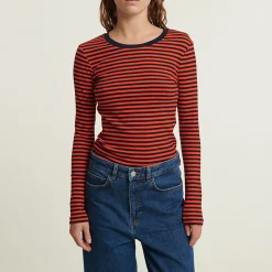 Ludmilla LS Tee GOTS, sky captain/grenadine