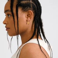 LUIS øreringe, guldbelagt