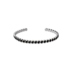 LUMI Bracelet, rhodium/black