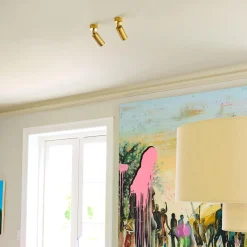 Luminar væg-/loftspot, messing