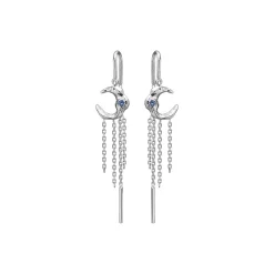 Lunar øreringe, sølv