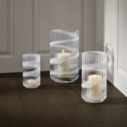 Lyngby Vase, swirl hvid