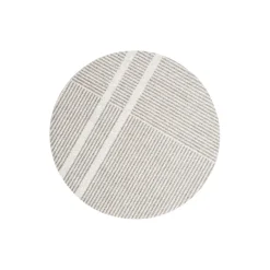 Løype Breezy Beige Round dørmåtte