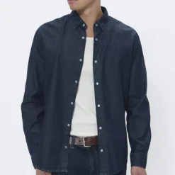 MAChristaldo Shirt, dark washed denim