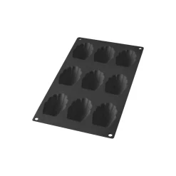 Madeleines silikoneform, sort