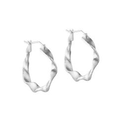 Maeve Hoops Big, forsølvet