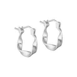 Maeve Hoops Small, forsølvet