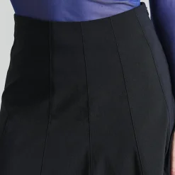 Magic stretch lang nederdel, black