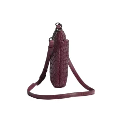 MaiaMBG Mini Crossbody Bag Weave, burgundy