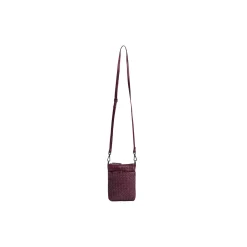 MaiaMBG Mini Crossbody Bag Weave, burgundy