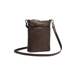 MaiaMBG Mini Crossbody Bag Weave, dark brown