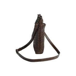 MaiaMBG Mini Crossbody Bag Weave, dark brown