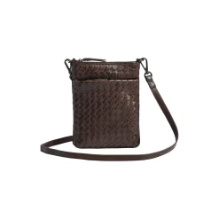 MaiaMBG Mini Crossbody Bag Weave, dark brown