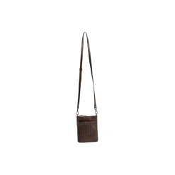 MaiaMBG Mini Crossbody Bag Weave, dark brown