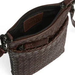 MaiaMBG Mini Crossbody Bag Weave, dark brown