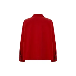 MaIowa Shirt, red dahlia