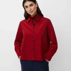 MaIowa Shirt, red dahlia