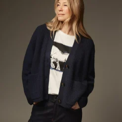 MaLexie Cardigan, navy blazer