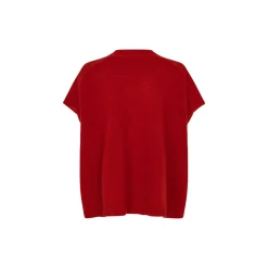 MaLucanne Cardigan, red dahlia