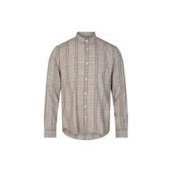 Marco Linen Check Shirt, bleached sand