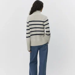 MargaretSW Sweater, grey striped