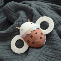 Mariehønen Luca aktivitetsrangle med spejl, dark orange