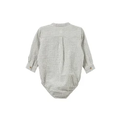 MarioSB Bodystocking, white black striped