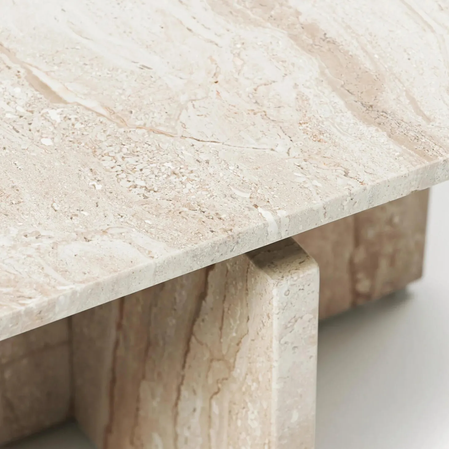 Marisa sofabord, travertin beige