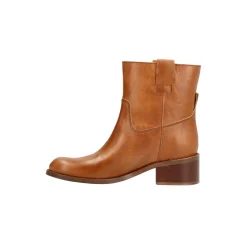 MARTINA LOW Ankle Boots, cognac
