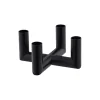 Matrix Mini Taper Candleholder 4 Arm, matte black