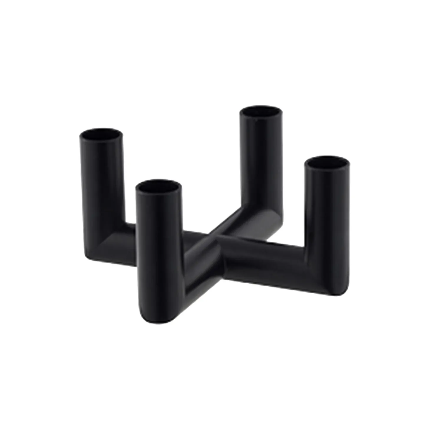 Matrix Mini Taper Candleholder 4 Arm, matte black