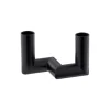 Matrix Mini Taper Candleholder 2 Arm, matte black