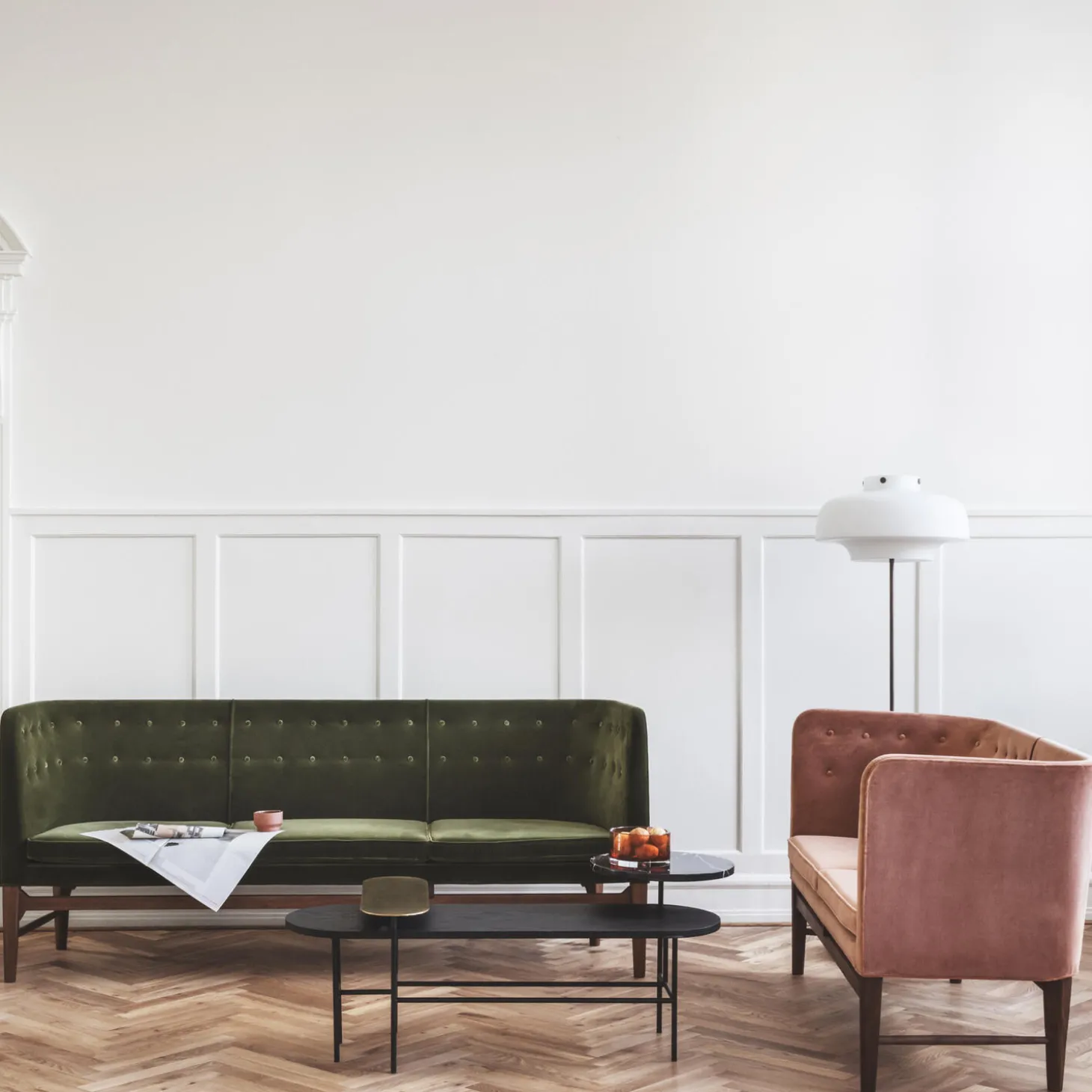 Mayor AJ5 3 pers. sofa, pine