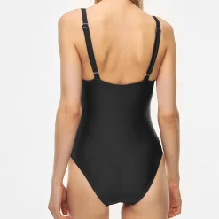 Medewi Draped Onepiece, nero