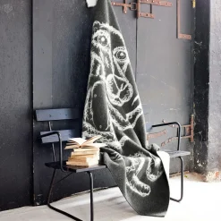 MELGAARD Throw, grey/natural