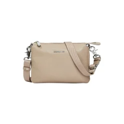 Mellow Leather Pochette, warm taupe