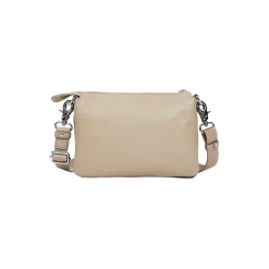Mellow Leather Pochette, warm taupe