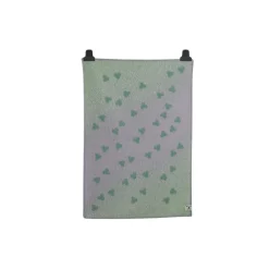 MELVIN Baby Size Throw, turquoise/lavender