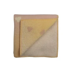 MELVIN Half Size Throw, light pink/yellow