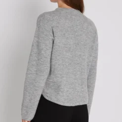 Meri Torna knit sweater, ligth grey