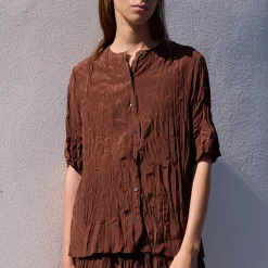 Meriam shirt, deep brown